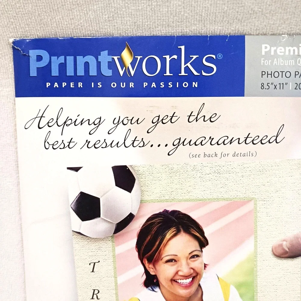 PRINT WORKS Glossy Photo Paper 8.5x11'' High‎ Quality 18 Sheets